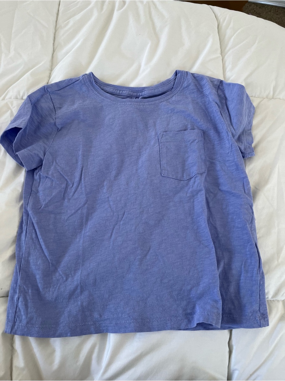Crewcuts Lavender Crewneck Pocket Tee